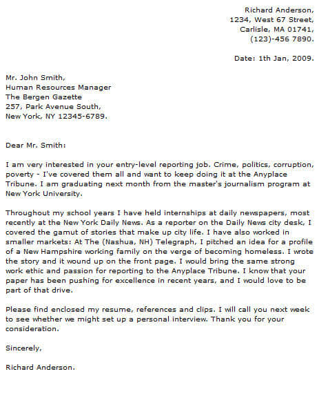 5 best cover letter samples for media job application 4