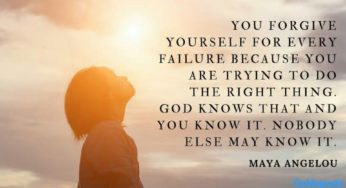 Forgive yourself and move on with joy