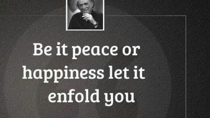 What comes first, peace or happiness?