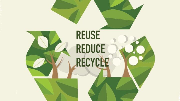 Happiness is in recycling and reusing things