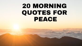 20 Morning Quotes For Peace
