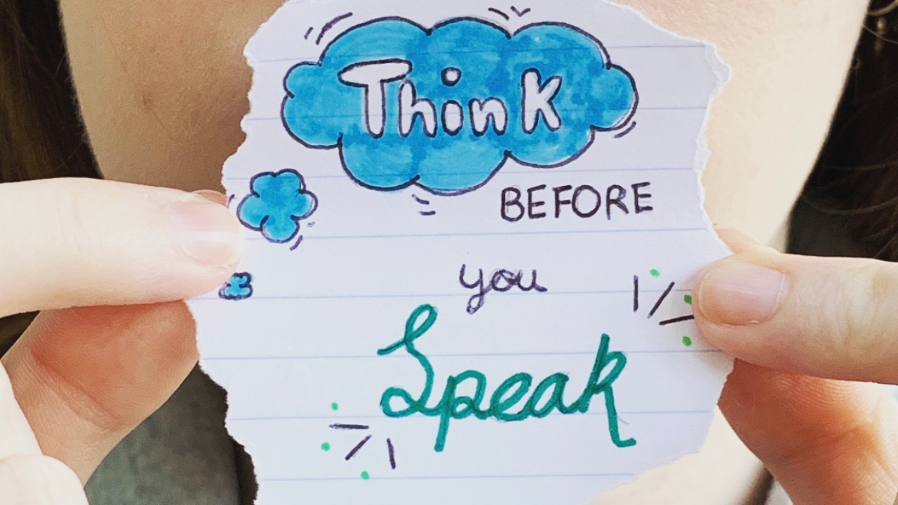 think before you speak speech