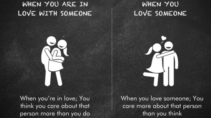 Describe The Distinction Between Falling In Love And Loving Someone