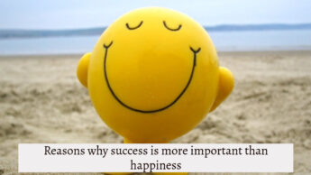 Reasons why success is more important than happiness