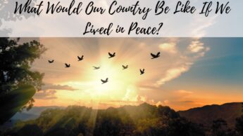 What Would Our Country Be Like If We Lived in Peace?