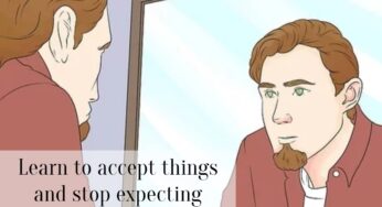 Learn to accept things and stop expecting