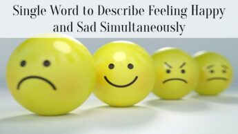 Single Word to Describe Feeling Happy and Sad Simultaneously
