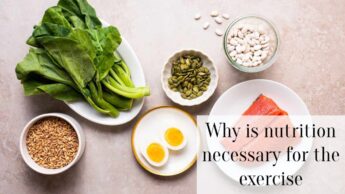Why is nutrition necessary for the exercise