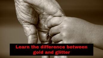 Learn the difference between gold and glitter
