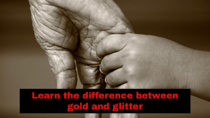 Learn the difference between gold and glitter