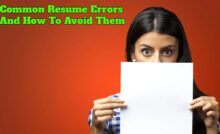 Common Resume Errors And How To Avoid Them